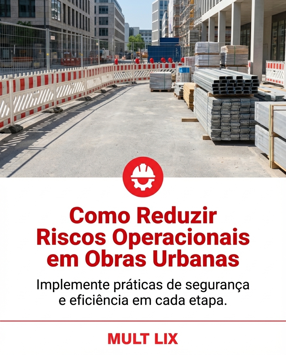 Como Reduzir Riscos Operacionais em Obras Urbanas