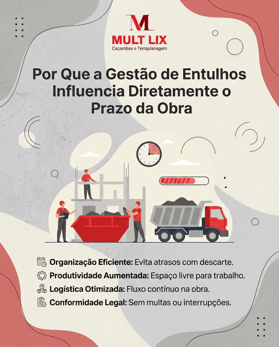 Por Que a Gestão de Entulhos Influencia Diretamente o Prazo da Obra