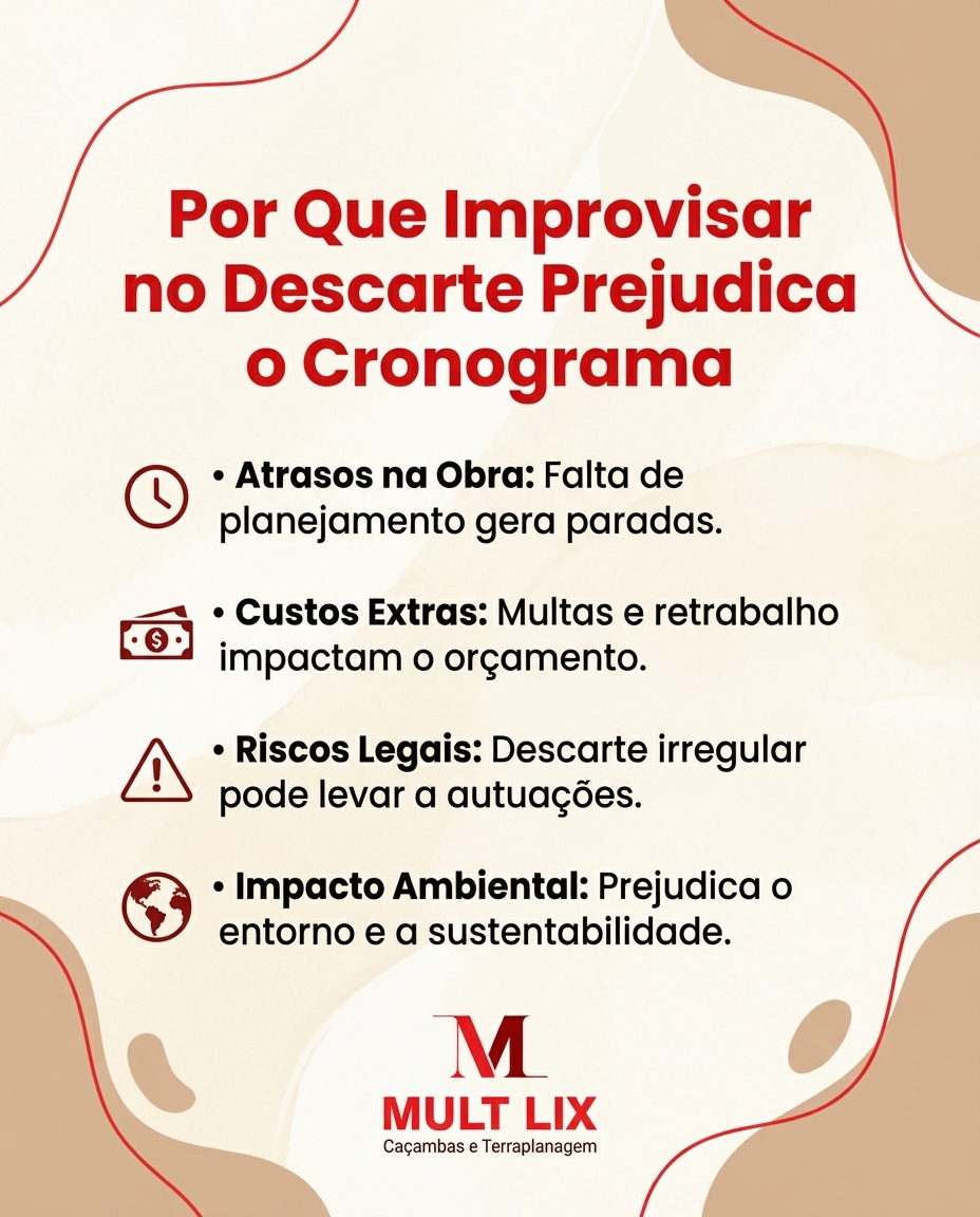 Por Que Improvisar no Descarte Prejudica o Cronograma