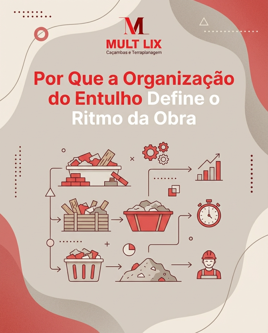 Por Que a Organização do Entulho Define o Ritmo da Obra