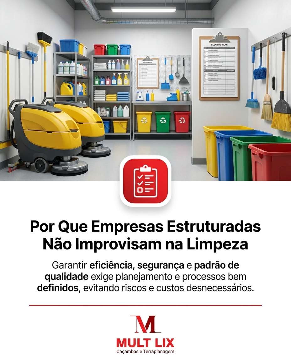 Por Que Empresas Estruturadas Não Improvisam na Limpeza