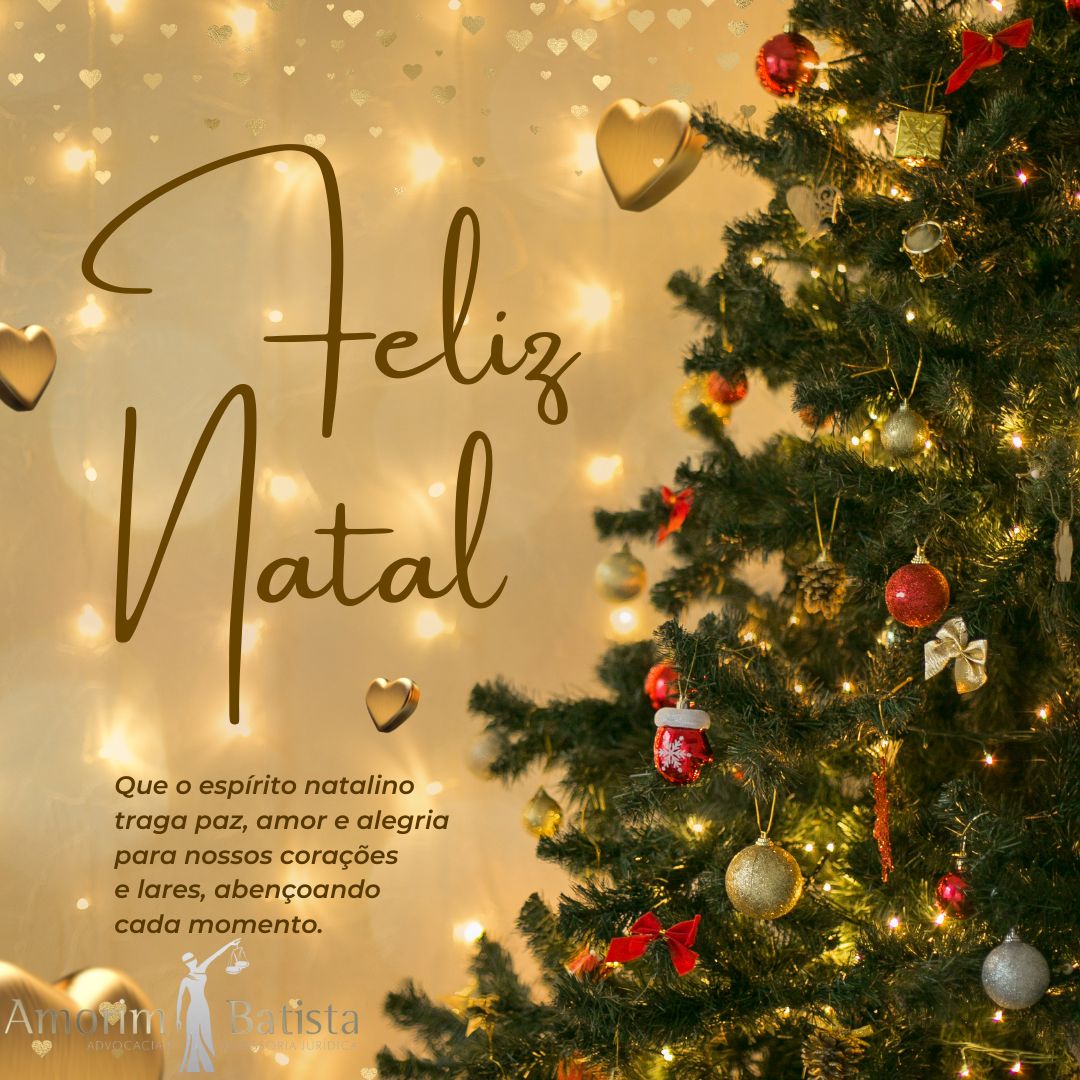 Instagram post feliz natal moderno dourado