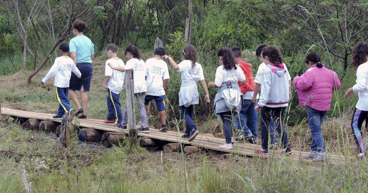 Trilha da Nascente  Ibiacá - Imagem Secretaria Municipal de Educação
