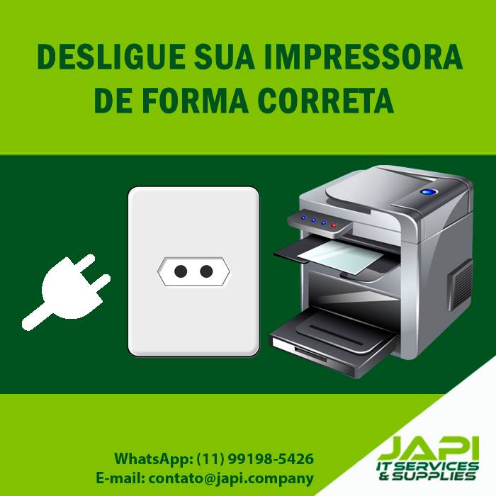 desligue impressora