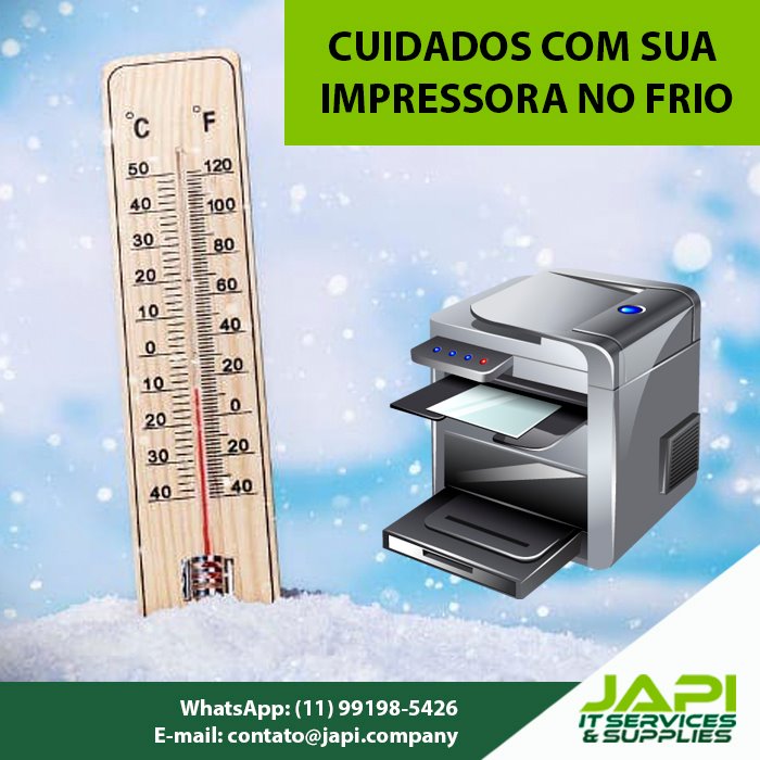 CUIDADO COM SUA IMPRESSORA NO FRIO