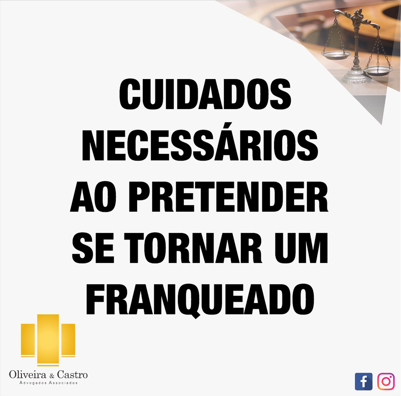 Cível - Cuidados para franqueados Cível - Cuidados para franqueados