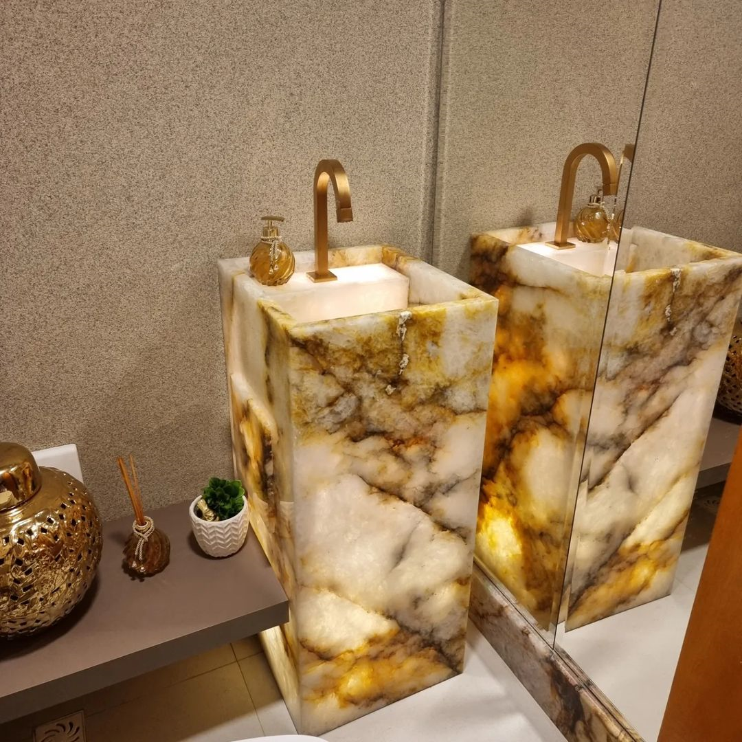 lavabo em onix natural
