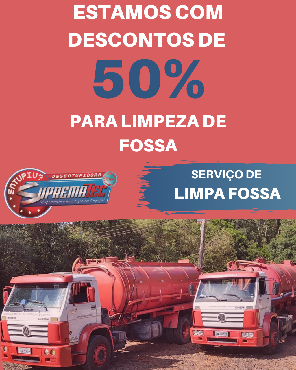 Suprematec - Desconto Limpeza de Fossa