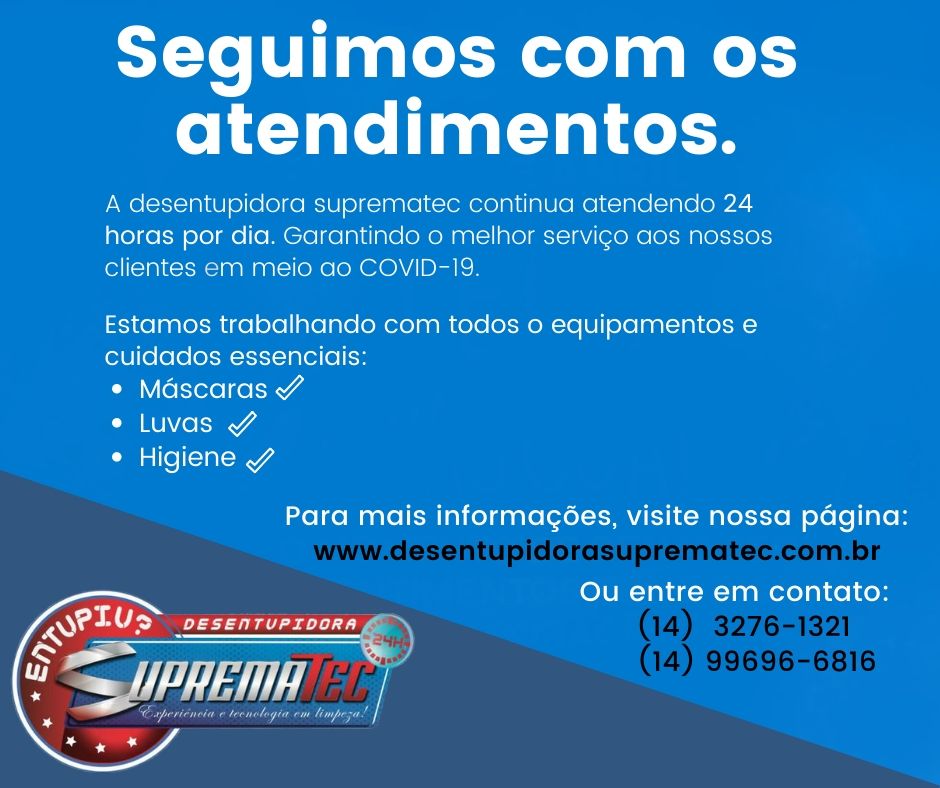 Seguimos com os atendimentos.