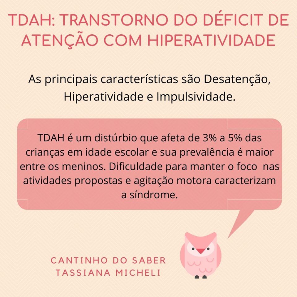 Transtorno De Hiperatividade TRANSTORNO DO DEFICIT DE ATENÇÃO E