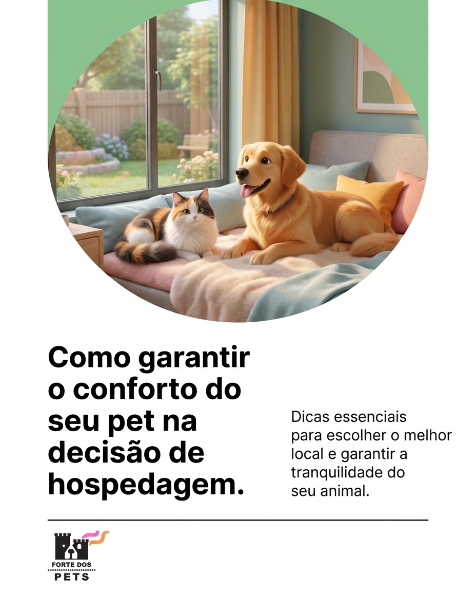 Como garantir o conforto do seu pet na decisão de hospedagem