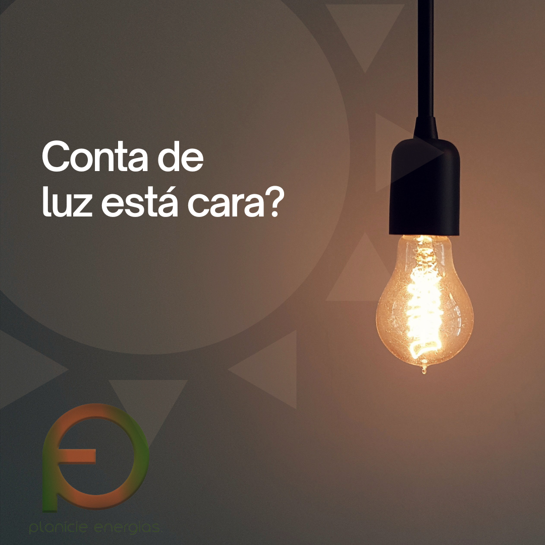 Post energia elétrica conta de luz cara azul e amarelo