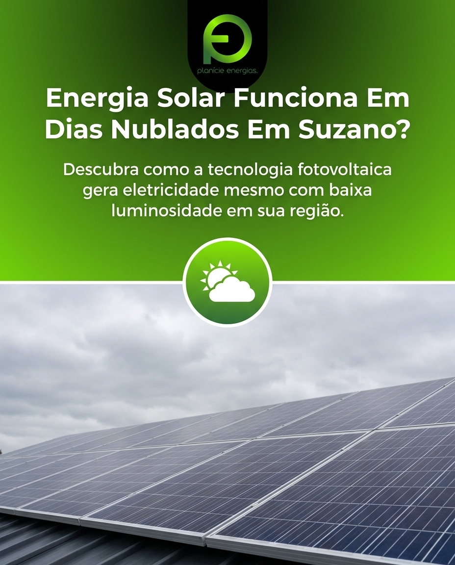 Energia Solar Funciona Em Dias Nublados Em Suzano?