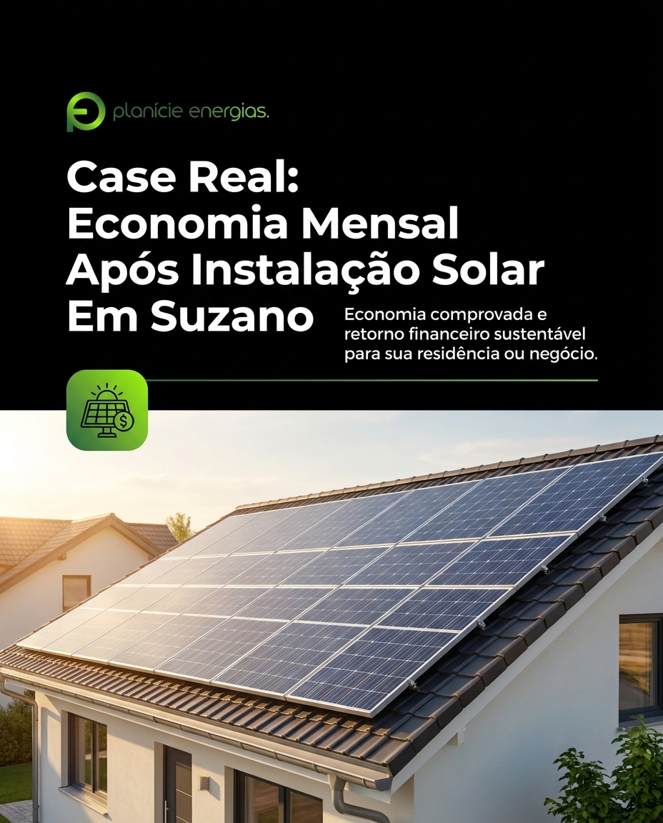 Case Real: Economia Mensal Após Instalação Solar Em Suzano