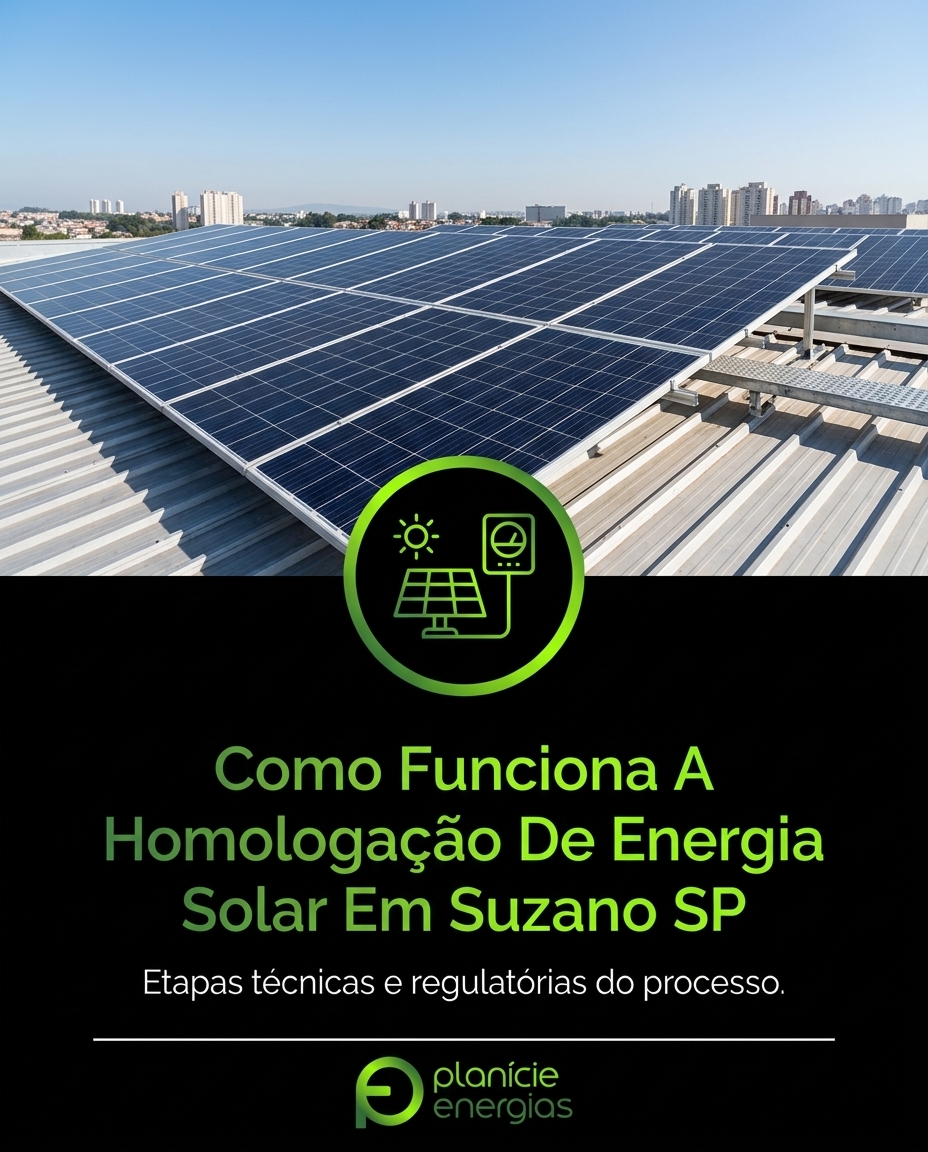 Como Funciona A Homologação De Energia Solar Em Suzano SP