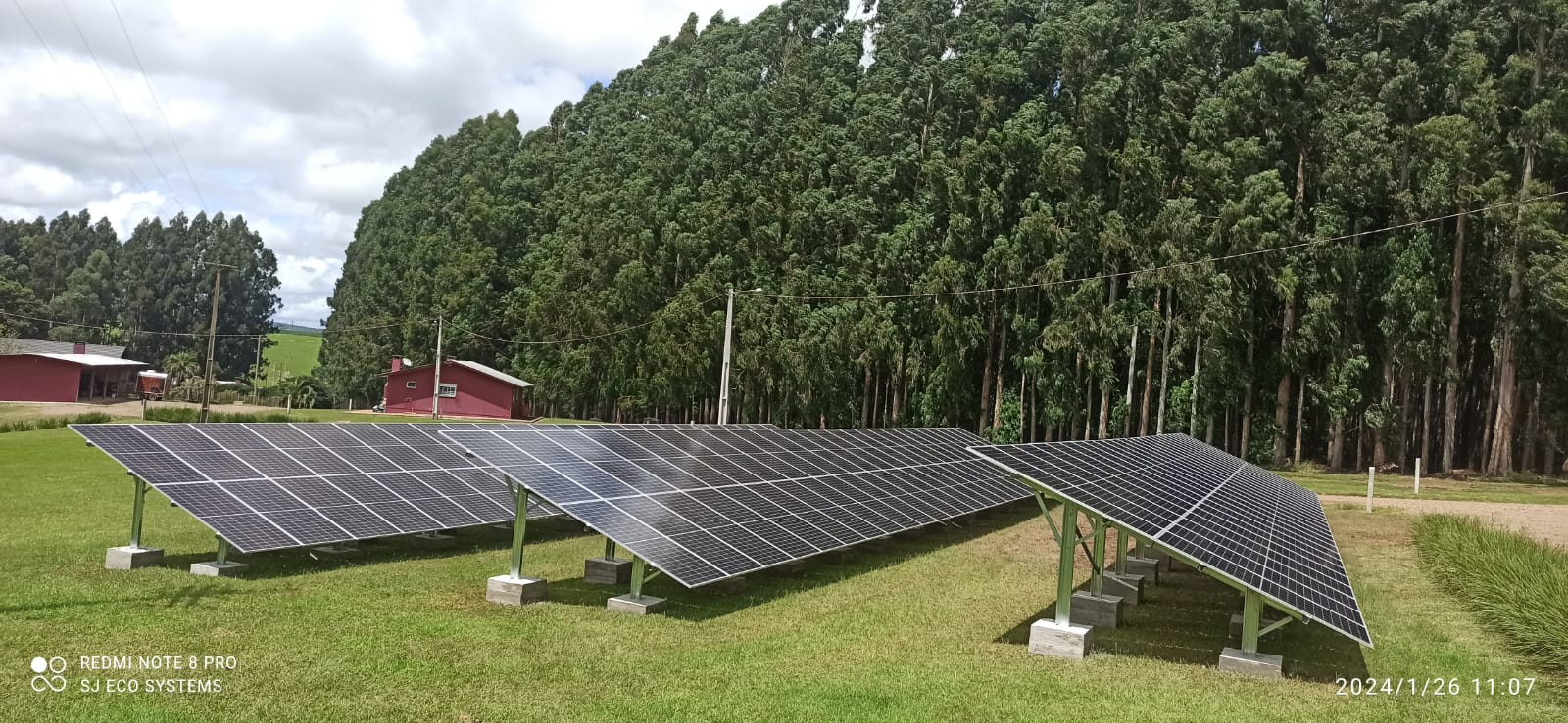 Usina solo 75kwp ,Caseiros RS