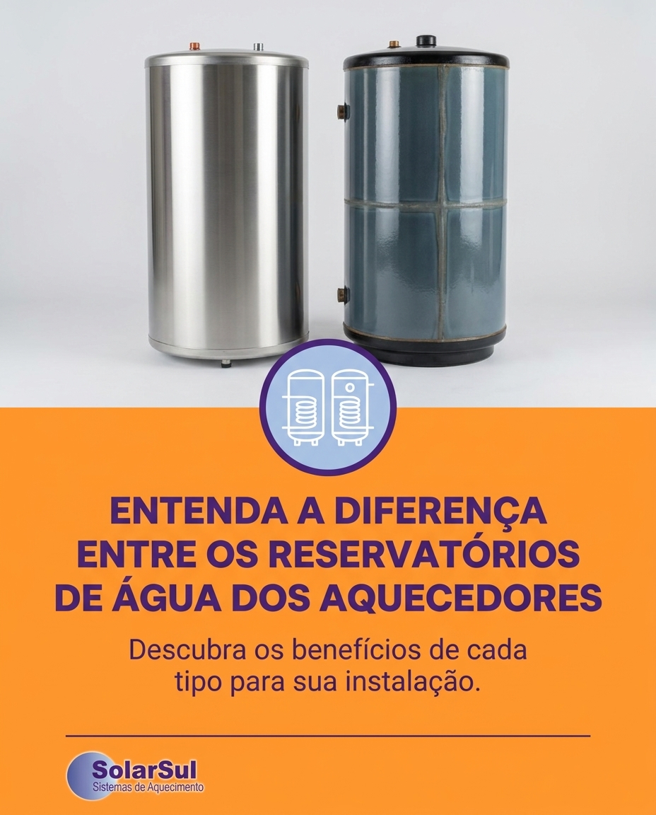 Entenda a diferença entre os reservatórios de água dos aquecedores