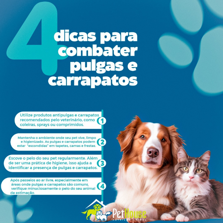 4 dicas para comter pulgas e carrapatos