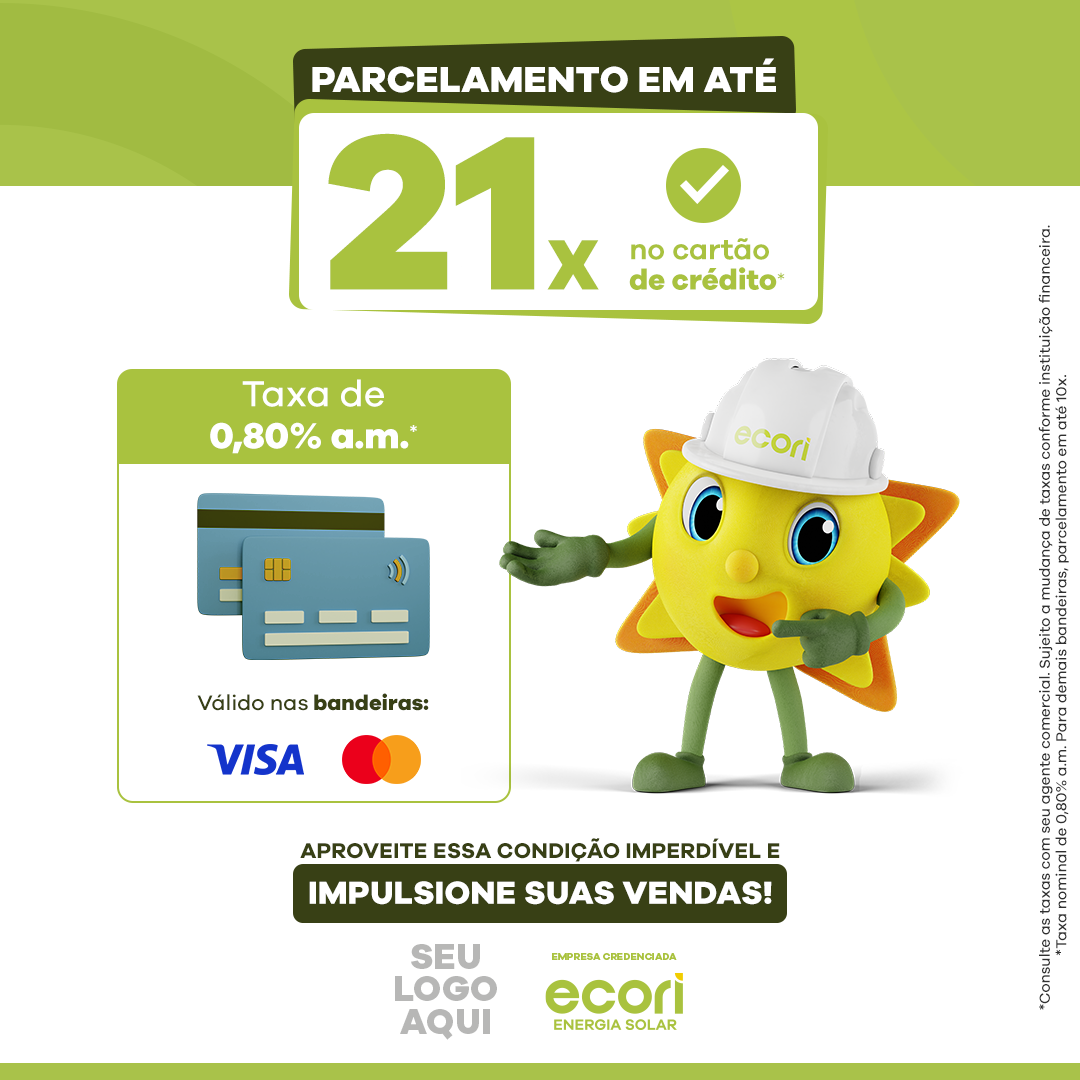 21x no cartão - Feed e Whats