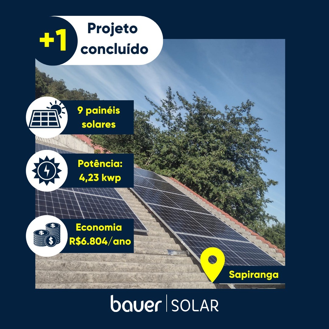energia solar residencial como a bauer solar