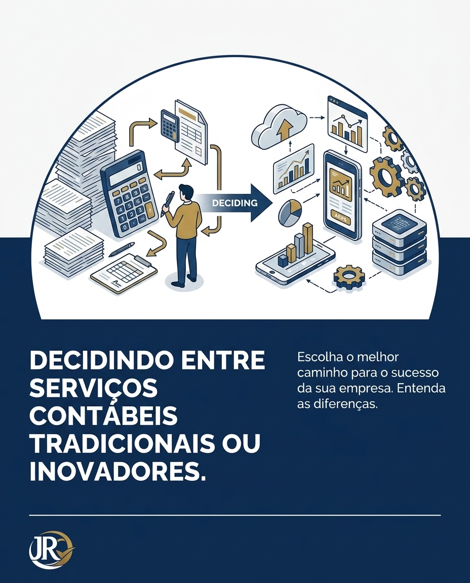 Decidindo entre serviços contábeis tradicionais ou inovadores